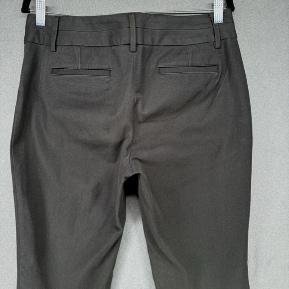Talbots Pants Womens 6 Gray Newport Chino Straight Career Office Slacks Modern * - Picture 3 of 14